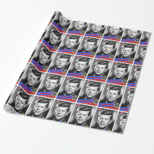 Papel De Presente Cartão de beisebol de John F. Kennedy