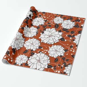 Papel De Presente Cartão de convite ou de casamento com abstrato fl