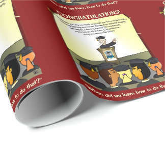 Papel De Presente Cartão Plano de Graduados
