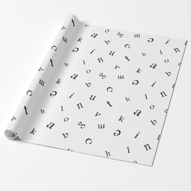 Papel De Presente Cartas (Desenrolado)