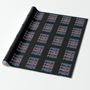 Papel De Presente Cartas de Orgulho Retro Trans