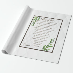 Papel De Presente Cartas para o meu marido