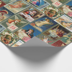 Papel De Presente Cartões de Natal Antigos Cartões de Bebê Jesus Ang