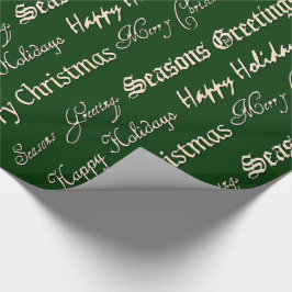 Papel De Presente Cartões de natal (Dourado)