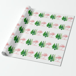 Papel De Presente Cartões de natal, Livro Verde