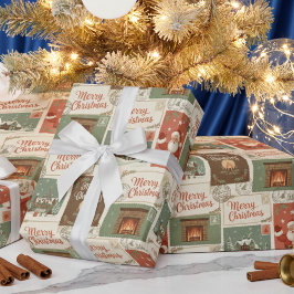 Papel De Presente Cartões Postais Antigos & Saudações de Feriado