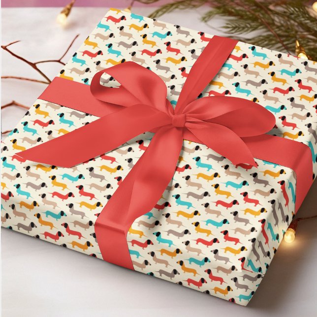 Papel De Presente Cartografia de Cães Multicolores (pet animal dog birthday packing gift wrap,gift wrapping paper,return gift wrap paper,paper gift)