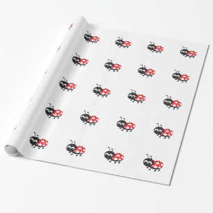 Papel De Presente Cartoon Bonito Ladybug
