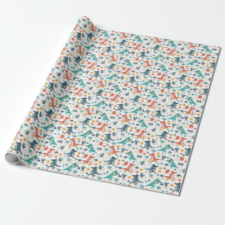 Papel De Presente Cartoon Crocodile: Vintage Animal Wallpaper