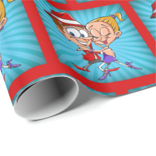 Papel De Presente Cartoon Dancers Gift Wrapper paper