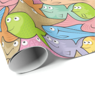 Papel De Presente Cartoon de peixe