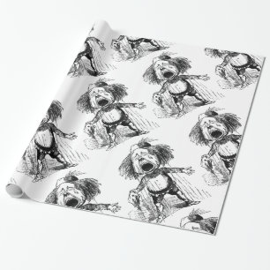 Papel De Presente Cartoon Engraçado Chorando Lágrimas