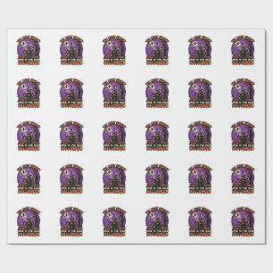 Papel De Presente Casa Assombrada de Halloween Mais Assustadora Brux