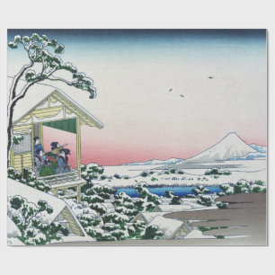 Papel De Presente Casa da Chá de Koishikawa Ver Monte Fuji por Hokus