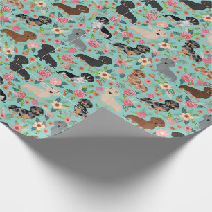 Papel De Presente casa de banho floral