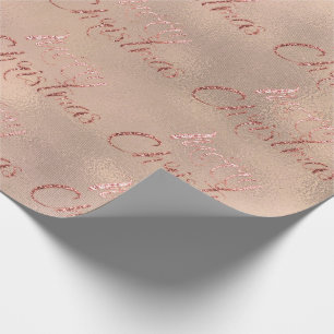 Papel De Presente Casa de campo Dourado cor-de-rosa de serapilheira