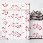 Papel De Presente Casa Desenhada à Mão Rosa Listra Morango<br><div class="desc">Papel de Embrulho Amor de Morango, Papel de Presente Listras Rosa Morango, Papel de Padrão de Morango Cottagecore, Papel de Presente de Dia dos Namorados Doce de Frutas, Papel de Embrulho Romântico e Fofo de Morango, Papel de Embrulho Caprichoso Desenhado à Mão para Quem Ama Morangos e o Amor é...</div>