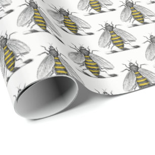 Papel De Presente Casaco de Abelhas Herádicas de Pré-Disquete Embl