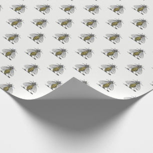 Papel De Presente Casaco de Abelhas Herádicas de Pré-Disquete Embl