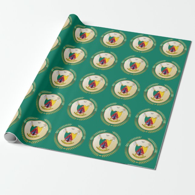 Papel De Presente Casaco de Armas dos Camarões (Desenrolado)