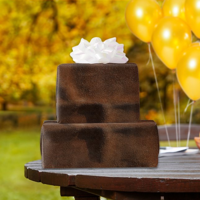 Papel De Presente Casaco de aspecto de couro castanho (Criador carregado)