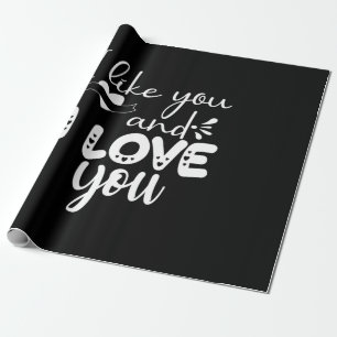 Papel De Presente Casal Arte Eu Gosto De Você E Eu Te Amo