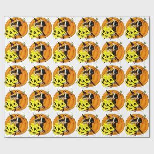 Papel De Presente Casal de Halloween dançante