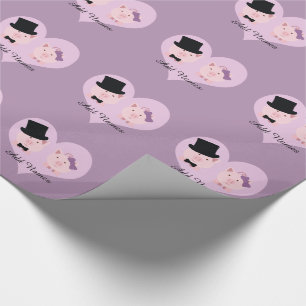 Papel De Presente Casal de Porco Cujo