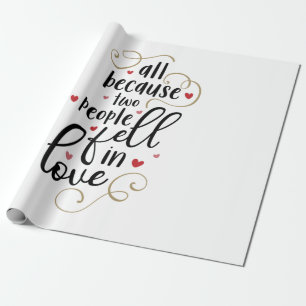 Papel De Presente Casal Oferece Tudo Porque Duas Pessoas Apaixonaram