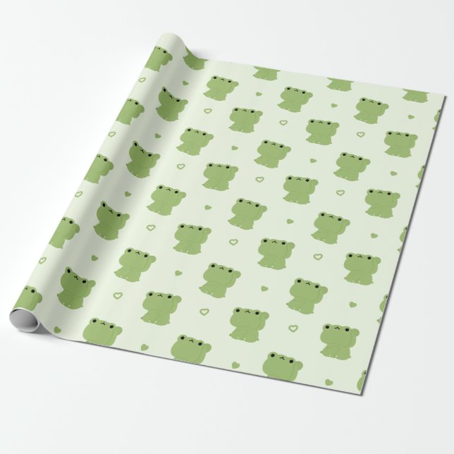 Papel De Presente Casal Sapo (Desenrolado)