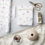 Papel De Presente Casamento Botânico Elegante de Pastel Molho Pastel<br><div class="desc">Papel elegante de embrulho de casamento que apresenta uma bela moldura de flor silvestre de aquarela em pastéis macios. Perfeito para uma celebração romântica e inspirada na natureza ou um casamento temático. Para personalização ou outros produtos com este design,  por favor,  sinta-se à vontade para entrar em contato comigo.</div>
