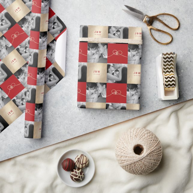 Papel De Presente Casamento Chinês de Felicidade Dupla Dourada União (Artesanato)