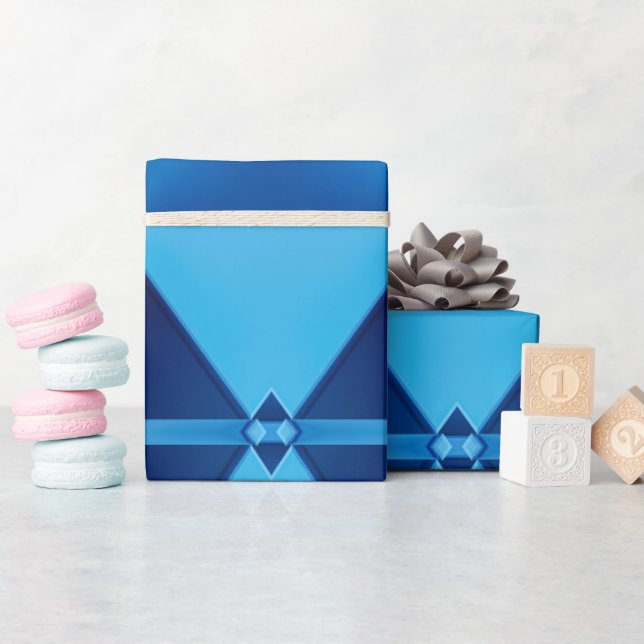 Papel De Presente Casamento Clássico Monograma Contemporâneo Fofo (Chá de bebê)