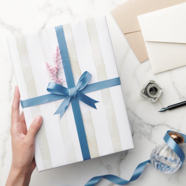 Papel De Presente Casamento Creme Branco Marfim (Presentear)