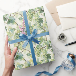 Papel De Presente Casamento das Uvas Verdes