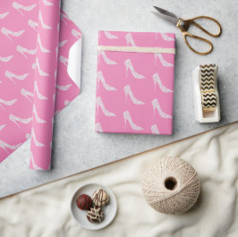 Papel De Presente Casamento de Calçado de Altura Alta do Diamante Br