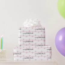 Casamento de Corações Vermelhos em Branco