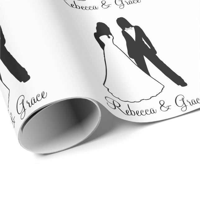 Papel De Presente Casamento de duas noivas (Ponta do rolo)
