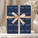 Papel De Presente Casamento de noivado personalizado<br><div class="desc">Um presente de excelente para a lua de mel,  chá de panela ou festa de solteira de uma noiva!</div>