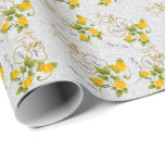 Papel De Presente Casamento elegante com Rosas Amarelas e Dourado<br><div class="desc">Belo Casamento de Rosa Amarelo Minúscula e Dourado. Nota: Nem todas as áreas de modelo precisam ser alteradas. 📌 Se você precisar de mais personalização, clique no botão "Clique para Personalizar mais" ou "Personalizar ou Editar Design" e use nossa ferramenta design para redimensionar, girar, alterar a cor do texto, adicionar...</div>