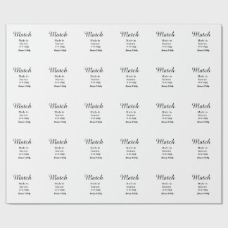 Papel De Presente Casamento feito no céu adicionar nome data caligra