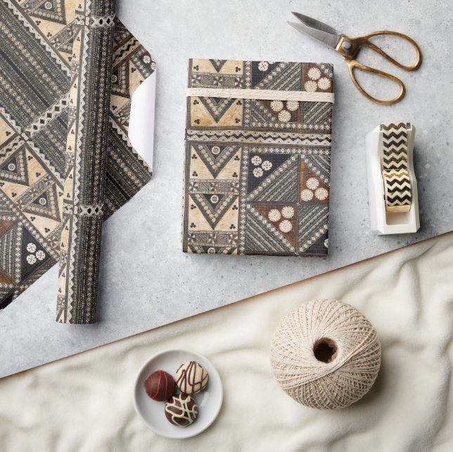 Papel De Presente Casamento havaiano Tapa Cloth (Artesanato)