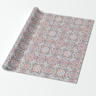 Papel De Presente Casamento Luxuoso Geométrico Brilhante Metálico