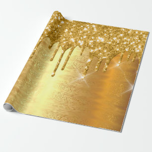 Papel De Presente Casamento nupcial do brilho Sparkly metálico