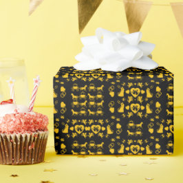 Papel De Presente Casamento Romântico De Cavalo E Carrinho