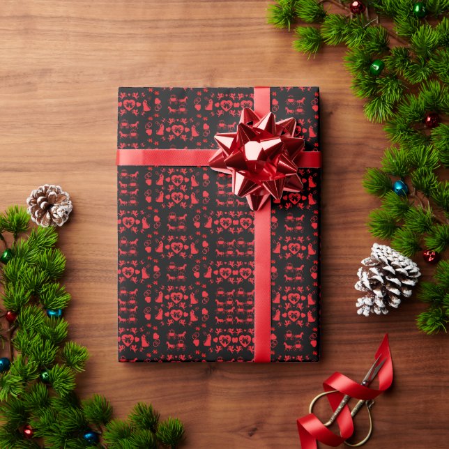 Papel De Presente Casamento Romântico De Cavalo E Carrinho (Presente de Natal)