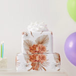 Papel De Presente Casamento Russo Floral Burnt-Orange-Bohemian<br><div class="desc">O principal elemento desse papel de embrulho de boho é um design floral laranja queimado tropical com grama de pampas,  conhecido por suas plumas de penas que acrescentam elegância e elegância. Este é um tema apropriado de casamento boêmico de amor e unidade.</div>
