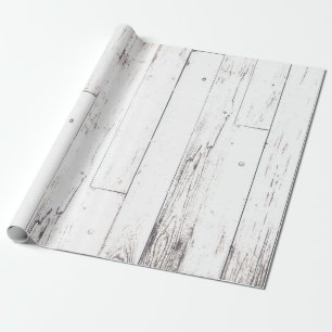 Papel De Presente Casamento Rústico Branco Madeira Shabby Chic País