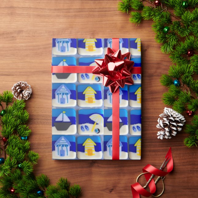 Papel De Presente Casas 1 (Presente de Natal)