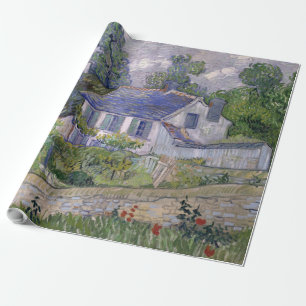 Papel De Presente Casas de Vintage Vincent van Gogh em Auvers Wraps